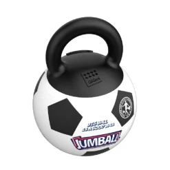 GIGWI Ludipek Jumball Pelota de fútbol con Mango de Goma