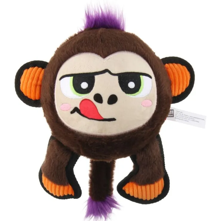 GIGWI Ludipek JUMBALL Plush Mono Marrón