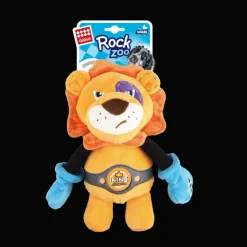 GIGWI Ludipek Rock Zoo King Boxer Leon con Squeaker talla M/L