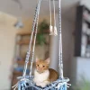 GoPet USA Macramebyisabella Hamaca para Gato Modelo Corona Clásica