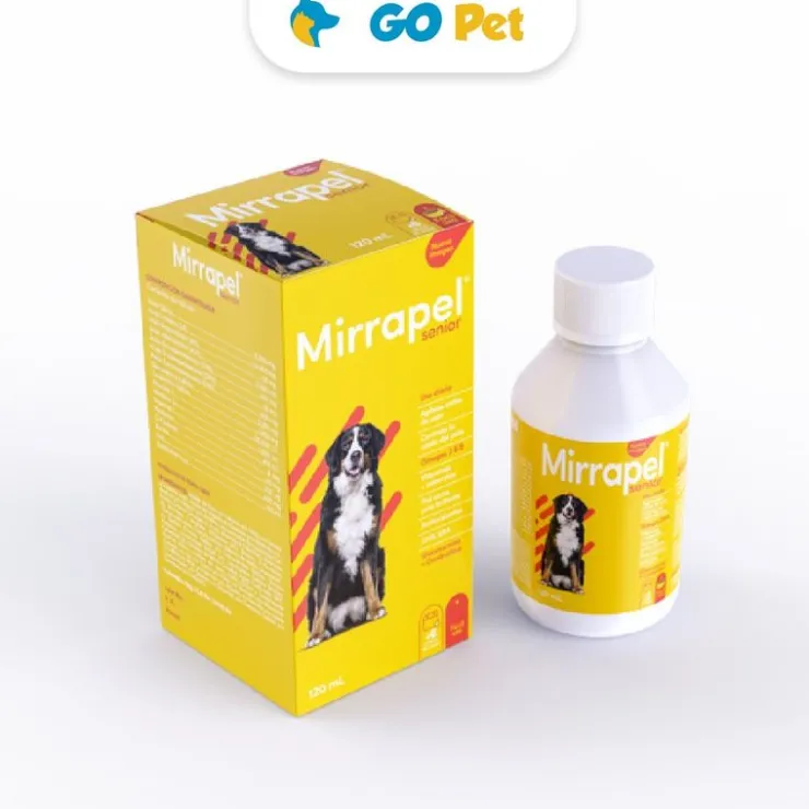 MIRRAPEL Senior 120 ml - Suplemento Nutricional Oleoso para Perros y Gatos