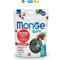 MONGE Gift Super "M" Skin Support Dog 150 Gr - Cuidado de la Piel - Salmón con Arándanos
