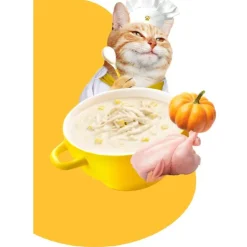 Moochie Cat Creamy Broths with Chicken & Pumpkin Pouch 40 Gr - Sopa Cremosa de Pollo y Calabaza