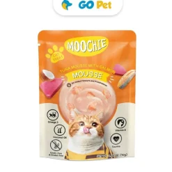 Moochie Cat Tuna Mousse with Salmon Pouch 70 Gr - Atún con Salmón