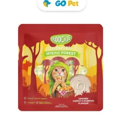 Moochie Chicken, Carrot & Pumpkin 15 Gr x 25 Und - Snack para Gato Sabor Pollo, Zanahoria y Calabaza