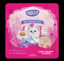 Moochie Tuna & Salmon 15 Gr x 25 Und - Snack para Gato Sabor Atún y Salmón