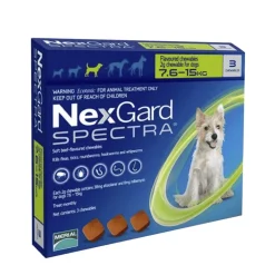 Nexgard Spectra M (7.5-15 Kg) x 3 Tabletas