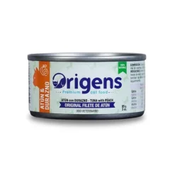 Origens para Gato Filete de Atun con Durazno 85 Gr