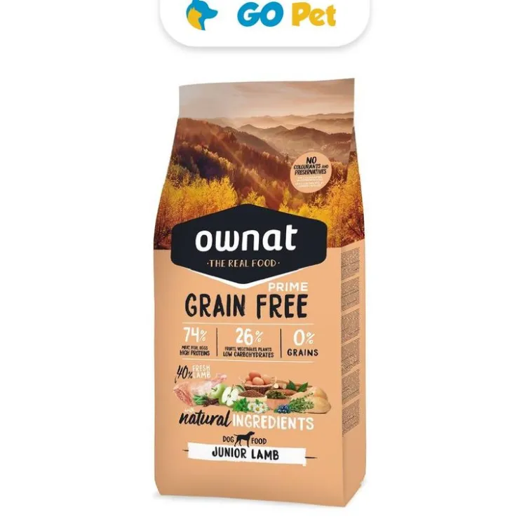 Ownat Prime GF Junior Cordero 3 Kg - Cachorro - Libre de Granos