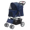 GoPet USA Patitas Shop Coche Plegable de 4 ruedas para Mascotas
