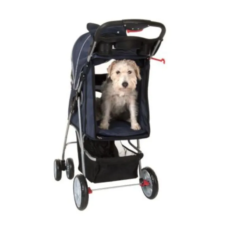 GoPet USA Patitas Shop Coche Plegable de 4 ruedas para Mascotas
