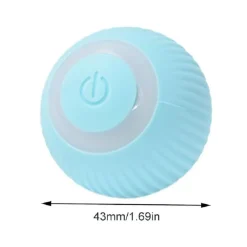 Sin Marca Pelota Rodante Automatica Con Luz Led Celeste
