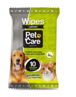 Pet Care Toalla Húmeda x 10 - Limón
