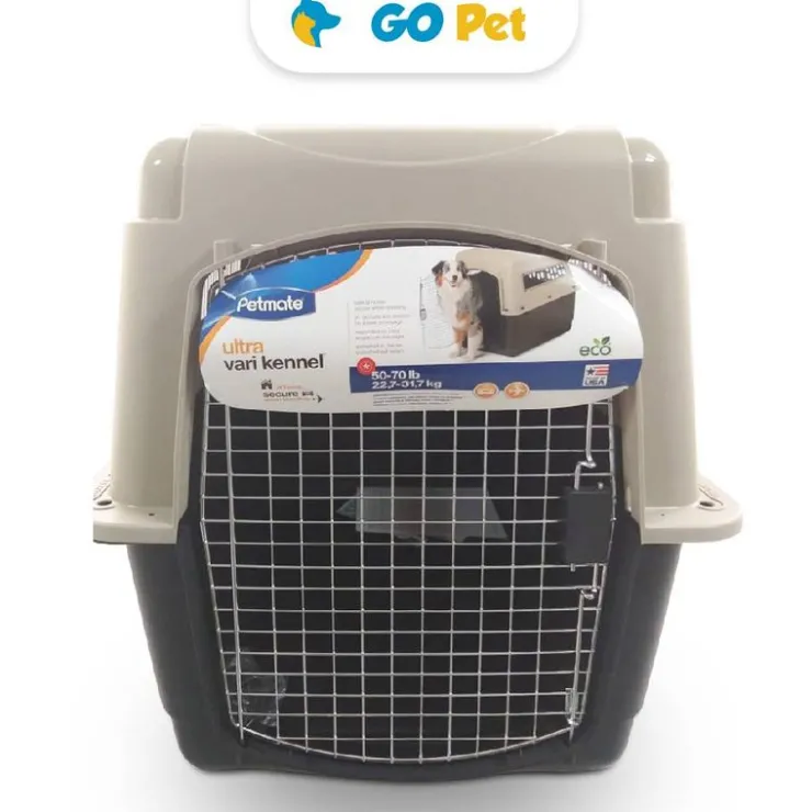 PETMATE Transportador Vari Kennel Ultra Fash-LG Negro con Crema (91.5x63.x68.5 cm)