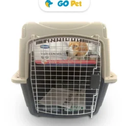 PETMATE Transportador Vari Kennel Ultra Fash-Medium Negro con Crema (71x52x54 cm)