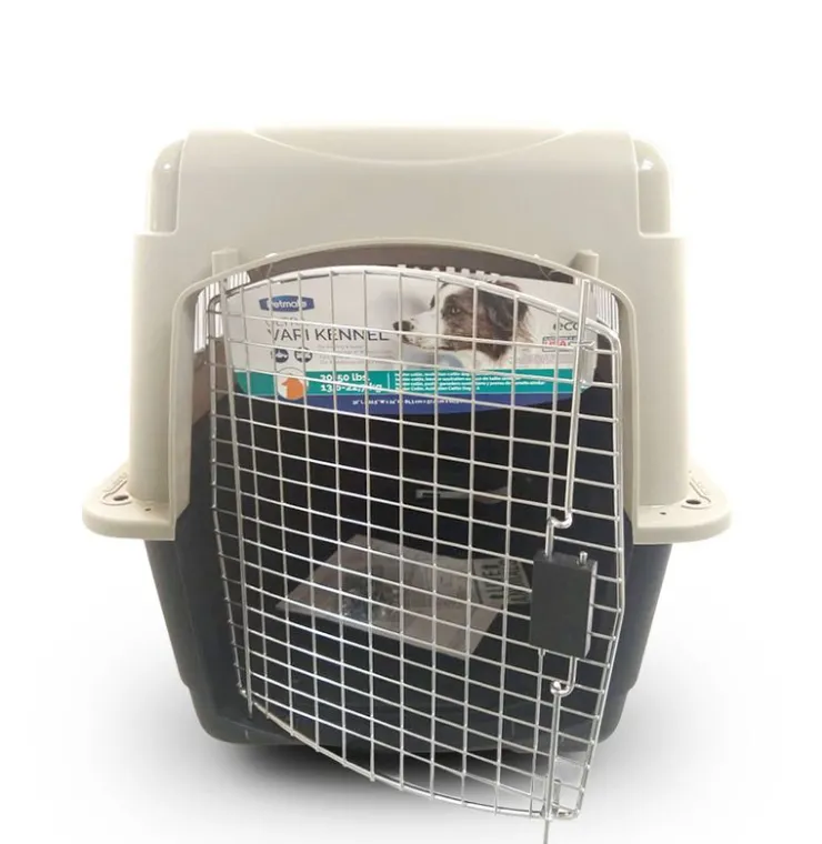 PETMATE Transportador Vari Kennel Ultra Fash-Int Negro con Crema (81.3x57.2x61 cm)