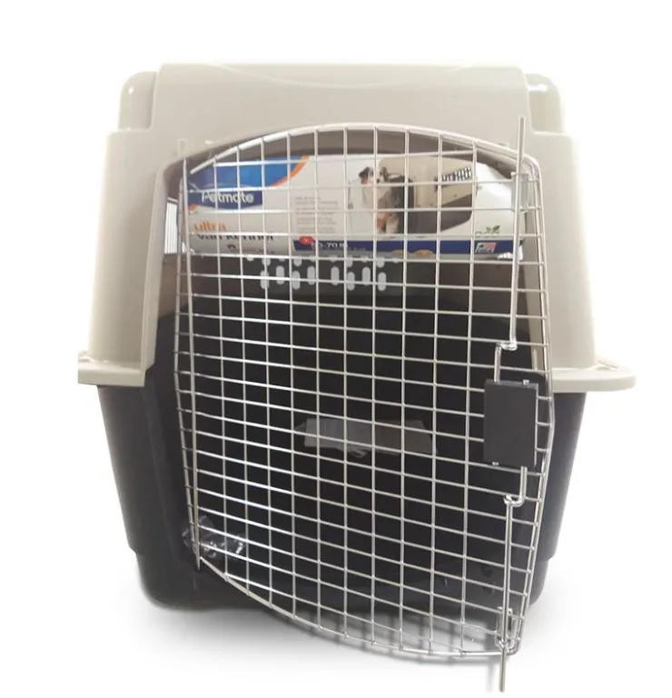 PETMATE Transportador Vari Kennel Ultra Fash-LG Negro con Crema (91.5x63.x68.5 cm)