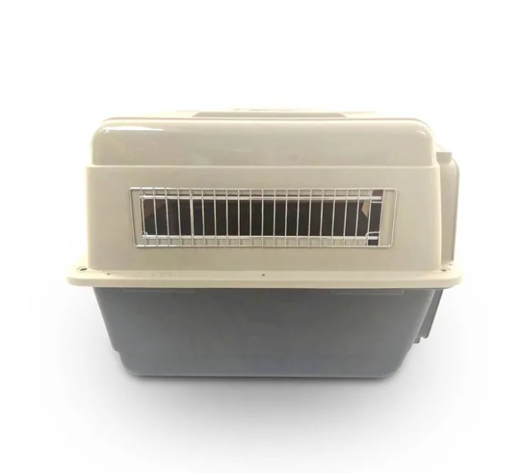 PETMATE Transportador Vari Kennel Ultra Fash-Medium Negro con Crema (71x52x54 cm)