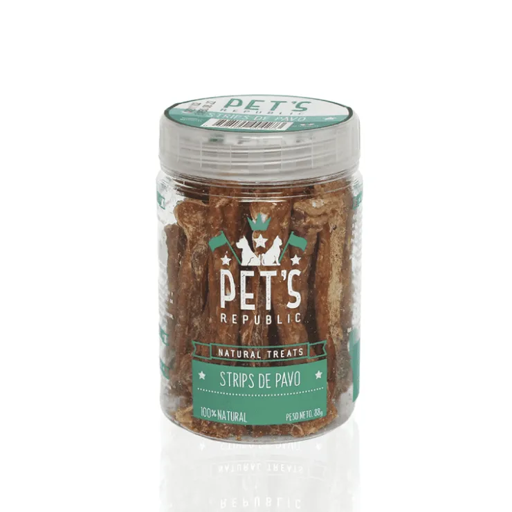 Pet's Republic Pet´s Republic Strips de Pavo x 88 gr