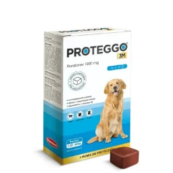 PROTEGGO 3M 1000mg (20 a 40 Kg) x 1 Tableta - Antipulgas para Perros
