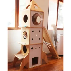 GoPet USA PussyCat Gimnasio Cohete para gatos