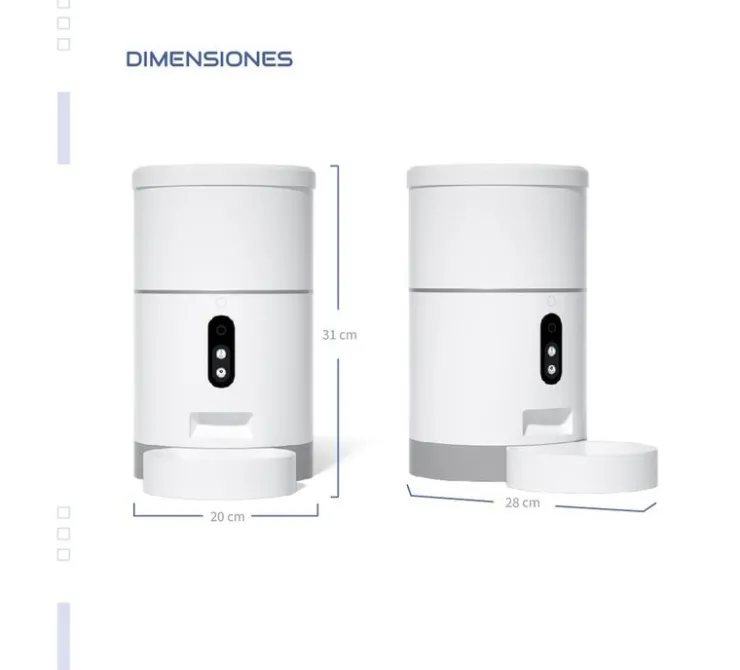 Qhalitech Comedero Automático con Cámara y Visión Nocturna