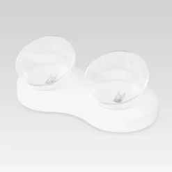 Qhalitech Comedero con Plato Doble Antideslizante