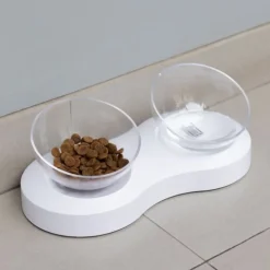 Qhalitech Comedero con Plato Doble Antideslizante