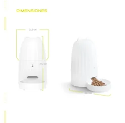 GoPet USA Qhalitech Comedero Musical Automático con Grabador de Voz