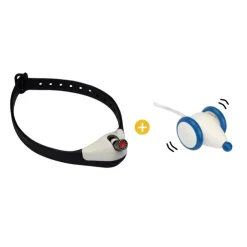 GoPet USA Qhalitech Juguete Collar Laser para Gatos +  Ratón Interactivo Wicked Cheerble Azul