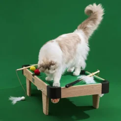 Qhalitech Mesa de Billar Juguete Rascador para Gatos Vetreska