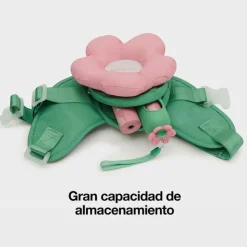 GoPet USA Qhalitech Mochila Arnes y Collar 3 en 1 Pink Rose Vetreska