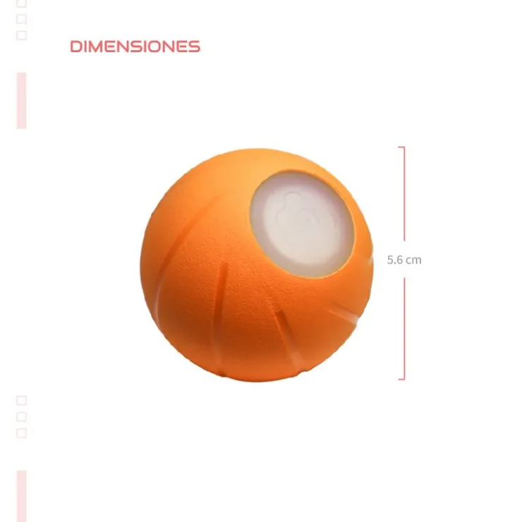 GoPet USA Qhalitech Pelota Interactiva para Perros Wicked Cheerble Perros Pequeños