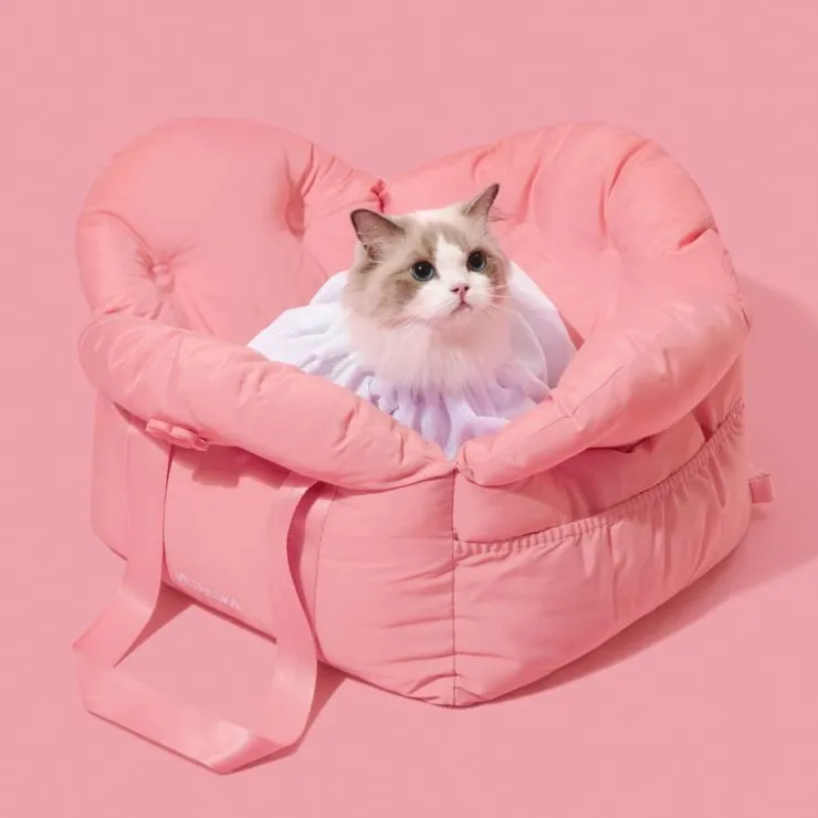 GoPet USA Qhalitech Transportador Pink Rose para Gatos y Perros Vetreska