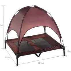 QUÉ PATAS PET SHOP Que Patas Cama Elevada con Toldo