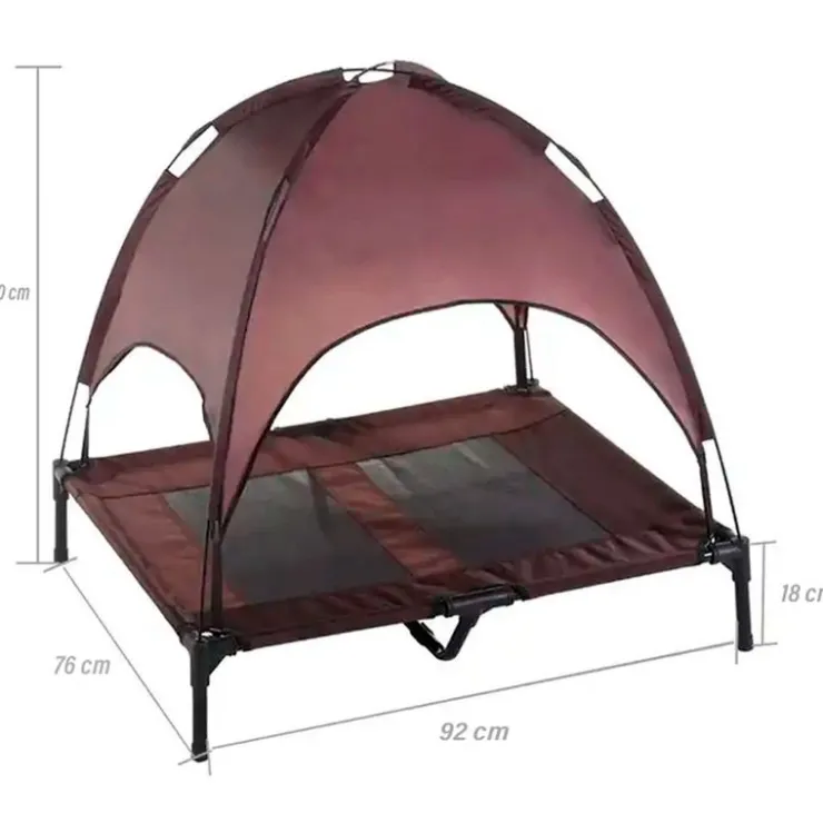QUÉ PATAS PET SHOP Que Patas Cama Elevada con Toldo