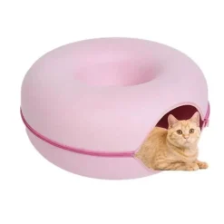 QUÉ PATAS PET SHOP Que Patas Cama Túnel Rosado