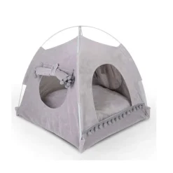 QUÉ PATAS PET SHOP Que Patas Carpa Cueva para Mascotas Gris