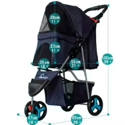 QUÉ PATAS PET SHOP Que Patas Coche 3 ruedas Morado