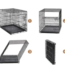 QUÉ PATAS PET SHOP Que Patas Corral Jaula Plegable para Mascotas