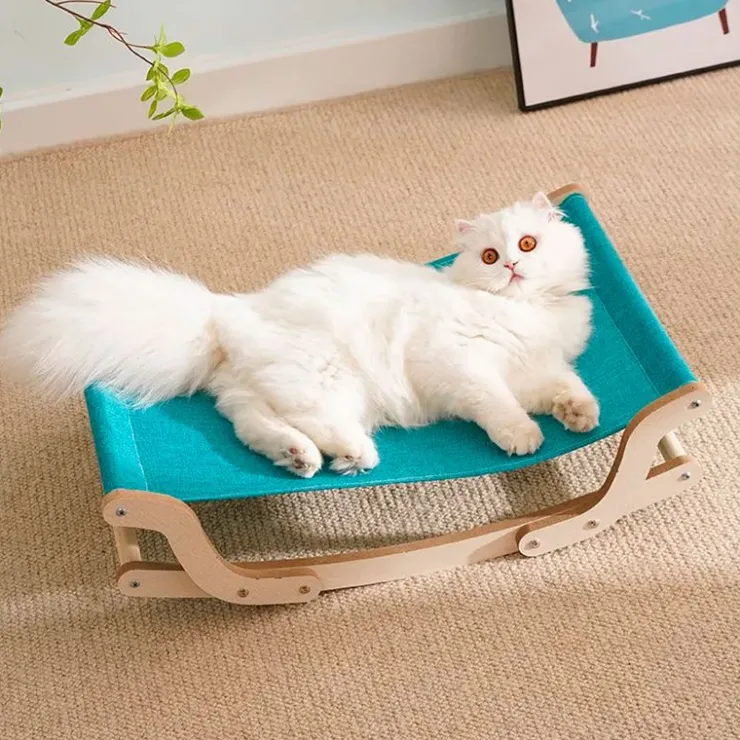 GoPet USA Que Patas Hamaca Mecedora para Gato Azul