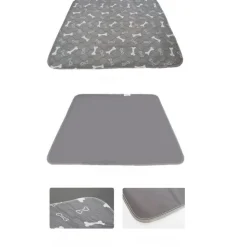 QUÉ PATAS PET SHOP Que Patas Mat Impermable Gris Talla L