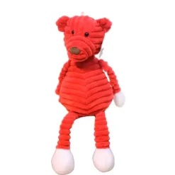 QUÉ PATAS PET SHOP Que Patas Peluche de Corduroy Oso Rojo