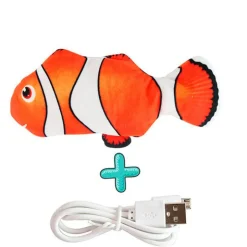QUÉ PATAS PET SHOP Que Patas Pez Payaso Juguete para Gato Usb