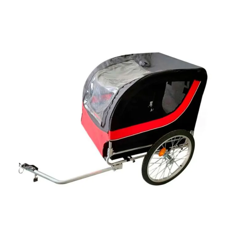 GoPet USA Que Patas Remolque Negro con Rojo