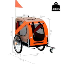 GoPet USA Que Patas Remolque Negro con Rojo