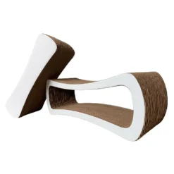 GoPet USA Rascat Rascador Split 2 en 1 Blanco