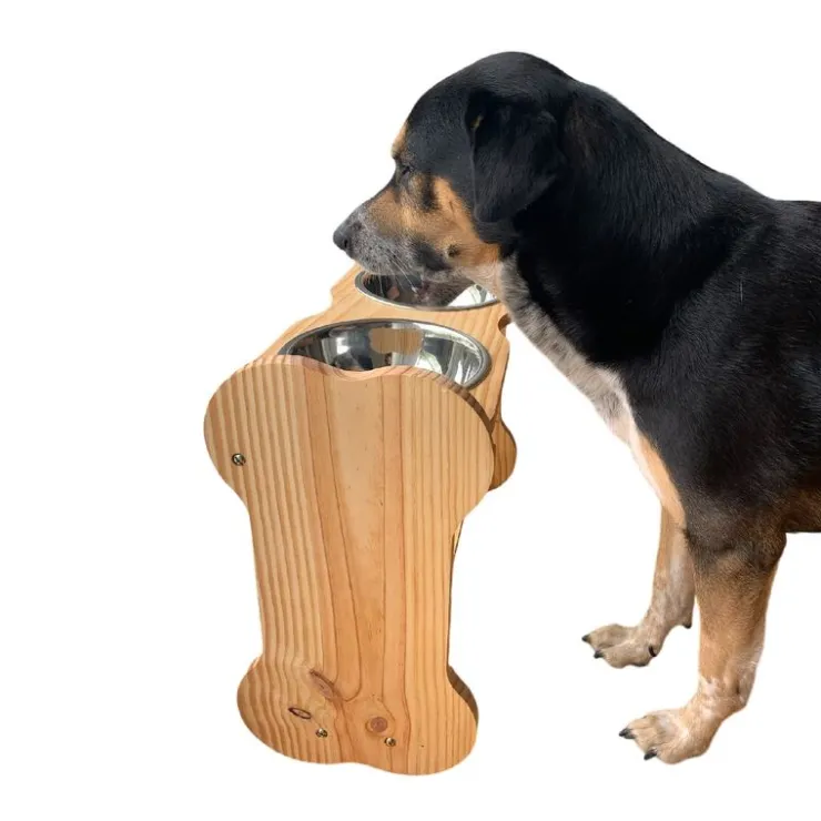 Real Pet Comedero Regulable Para Perros Medianos y Grandes