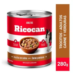 Ricocan Carne y Verduras Adulto Trocitos 280 Gr