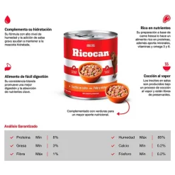 Ricocan Pollo y Verduras Adulto Trocitos Lata 280 Gr